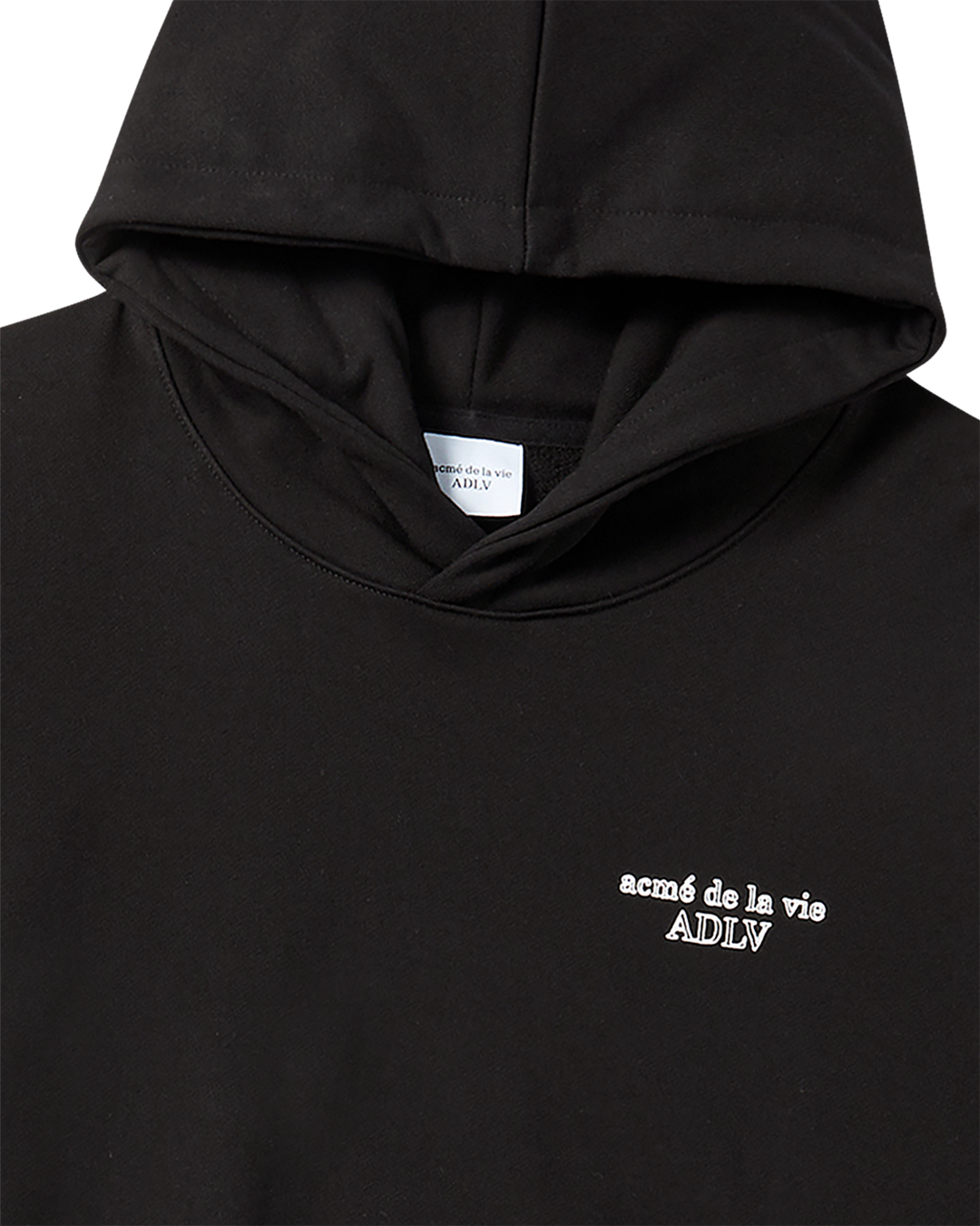 BORDER LINE BASIC LOGO HOODIE BLACK