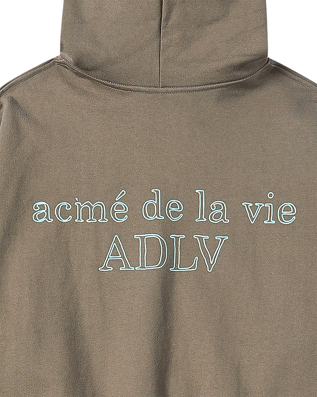 BORDER LINE BASIC LOGO HOODIE COCOA