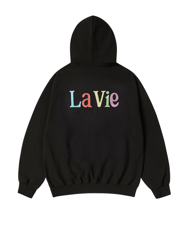 COLOR LOGO HOODIE BLACK