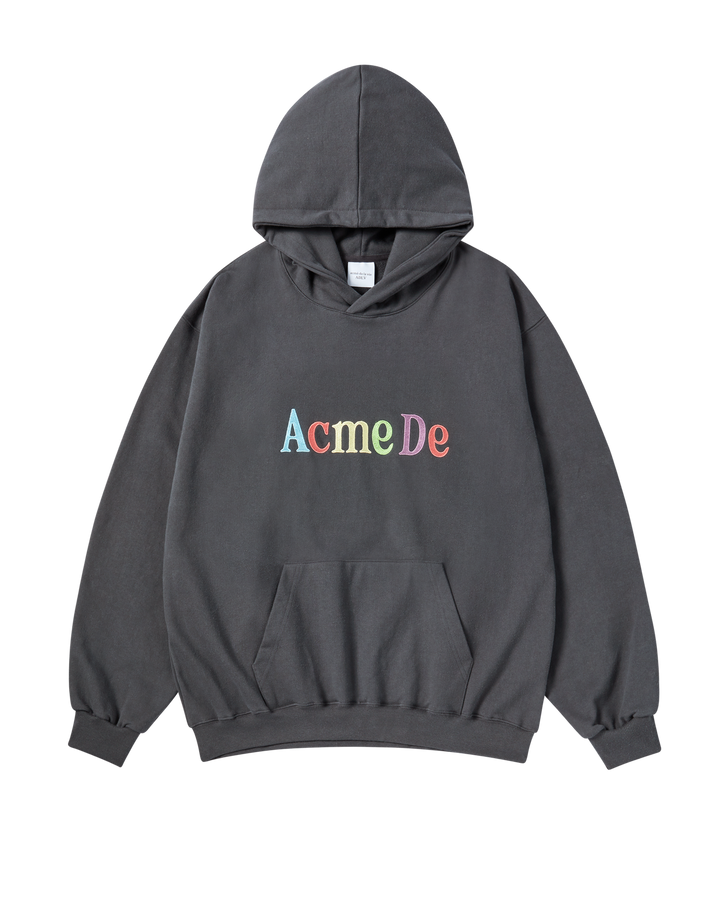 COLOR LOGO HOODIE CHARCOAL
