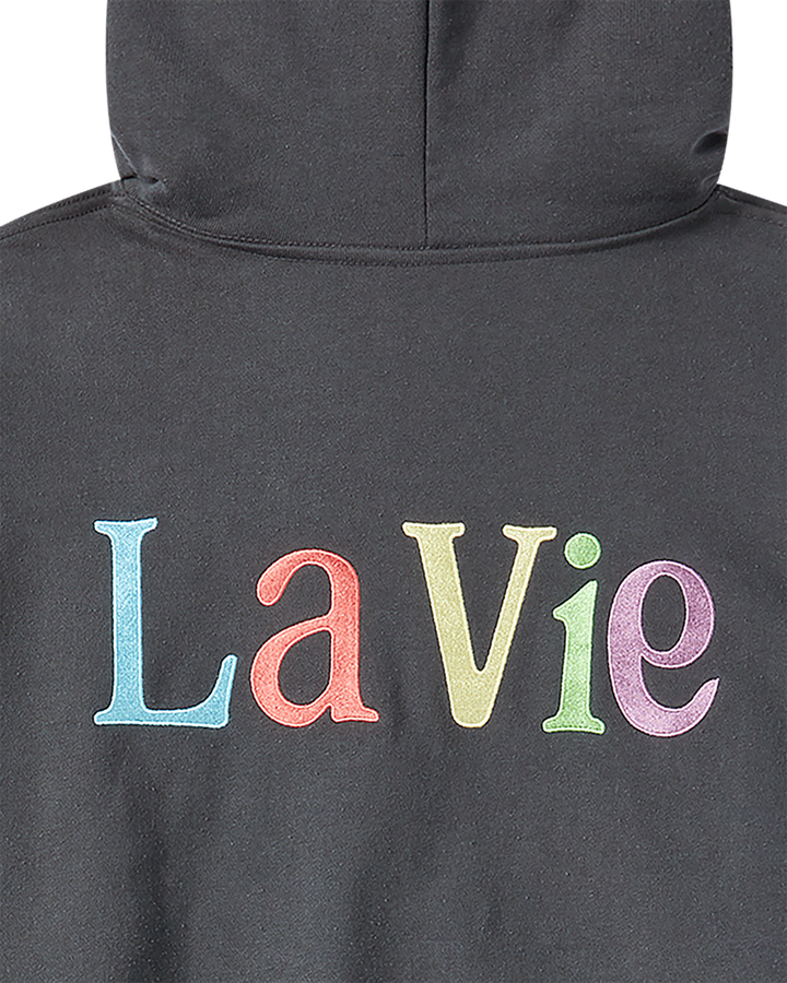COLOR LOGO HOODIE CHARCOAL