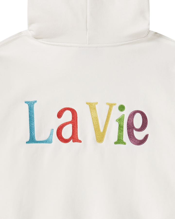COLOR LOGO HOODIE CREAM
