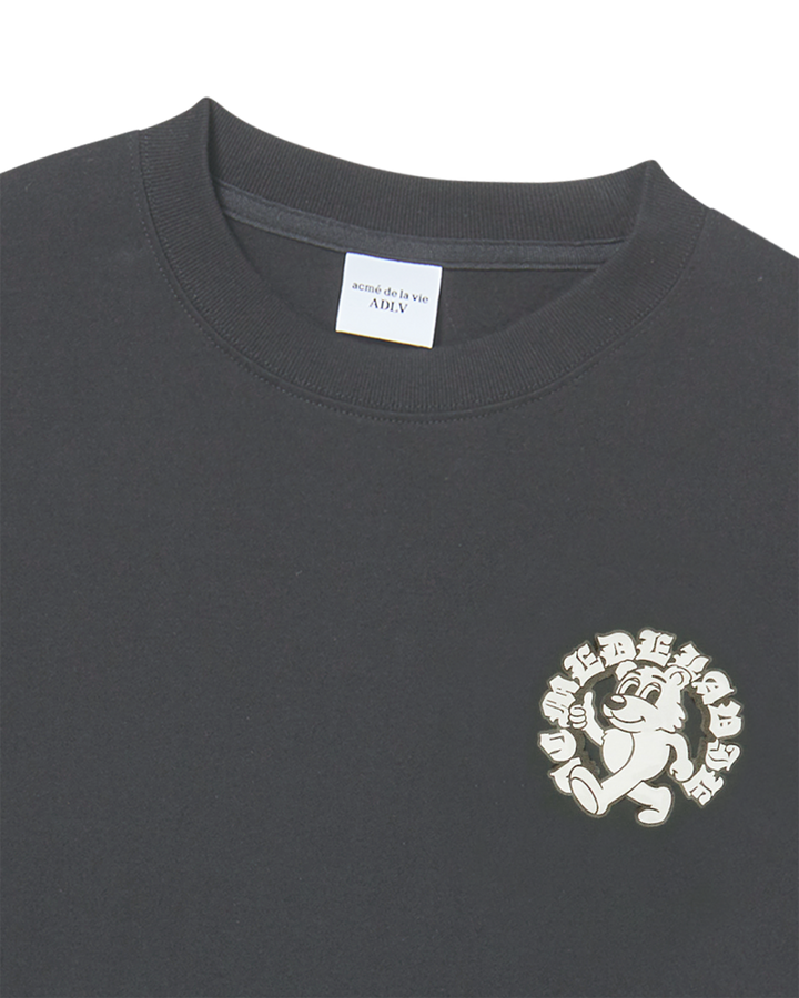 WALKING AC BEAR LONG SLEEVE T-SHIRT CHARCOAL