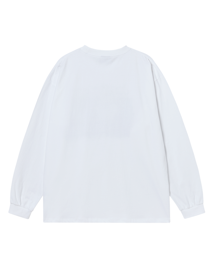 WALKING AC BEAR LONG SLEEVE T-SHIRT WHITE