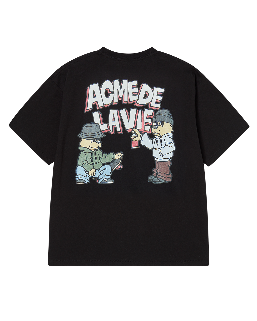 AC BEAR GRAFFITI SHORT SLEEVE T-SHIRT BLACK