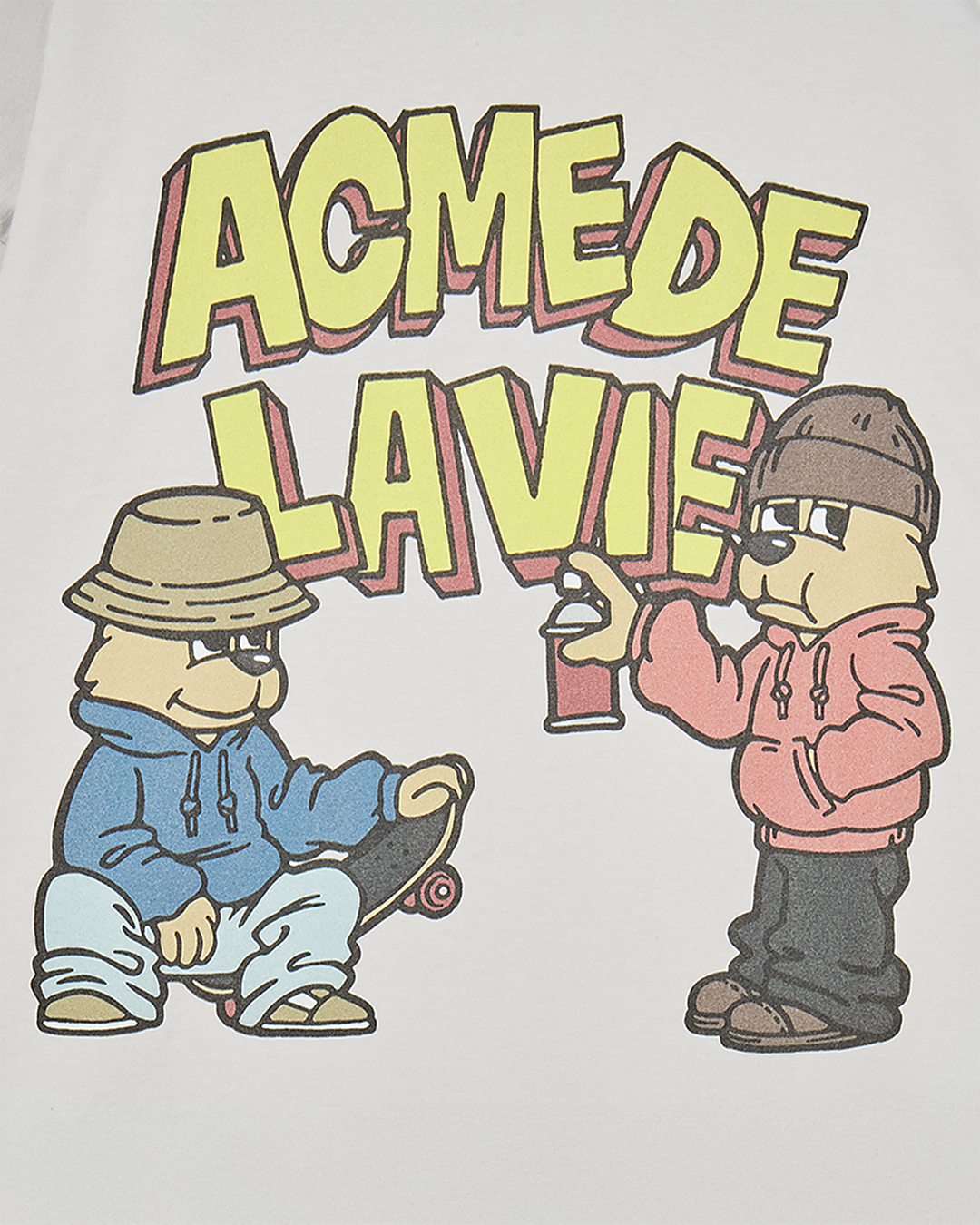 AC BEAR GRAFFITI SHORT SLEEVE T-SHIRT LIGHT GREY