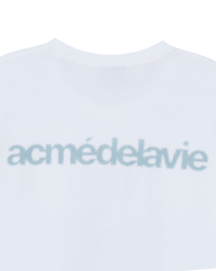 AC BEAR STATUE OF LIBERTY SHORT SLEEVE T-SHIRT WHITE