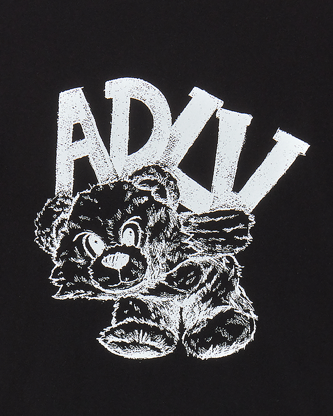 ADLV PIGGYBACK SHORT SLEEVE T-SHIRT BLACK
