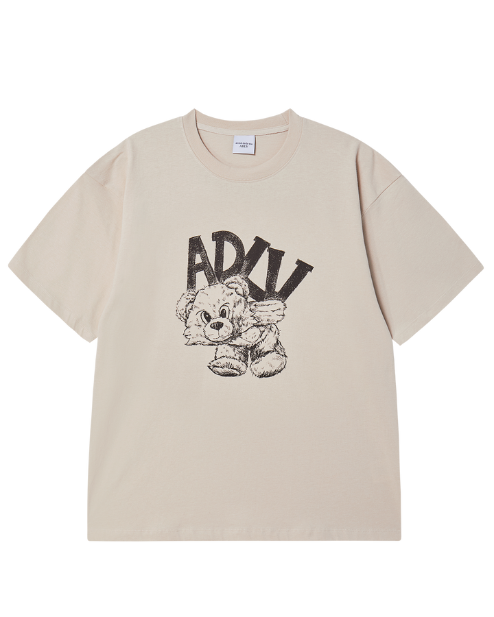 ADLV PIGGYBACK SHORT SLEEVE T-SHIRT ESSENTIAL BEIGE