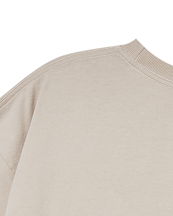 ADLV PIGGYBACK SHORT SLEEVE T-SHIRT ESSENTIAL BEIGE