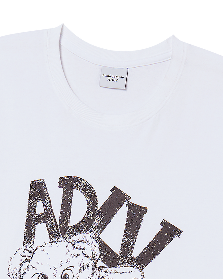 ADLV PIGGYBACK SHORT SLEEVE T-SHIRT WHITE
