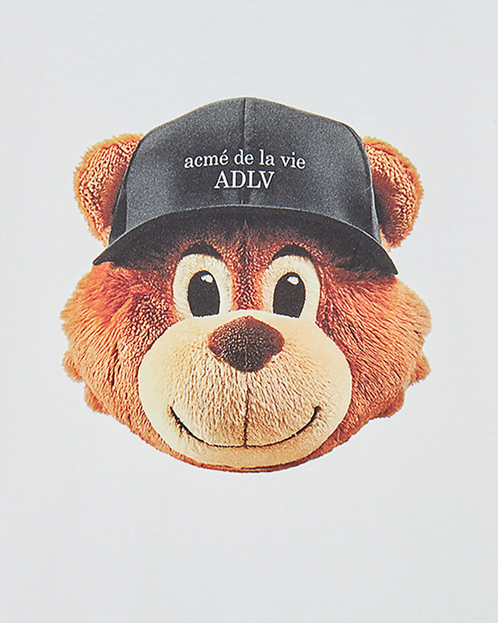 3D AC BEAR FACE SHORT SLEEVE T-SHIRT CREAM