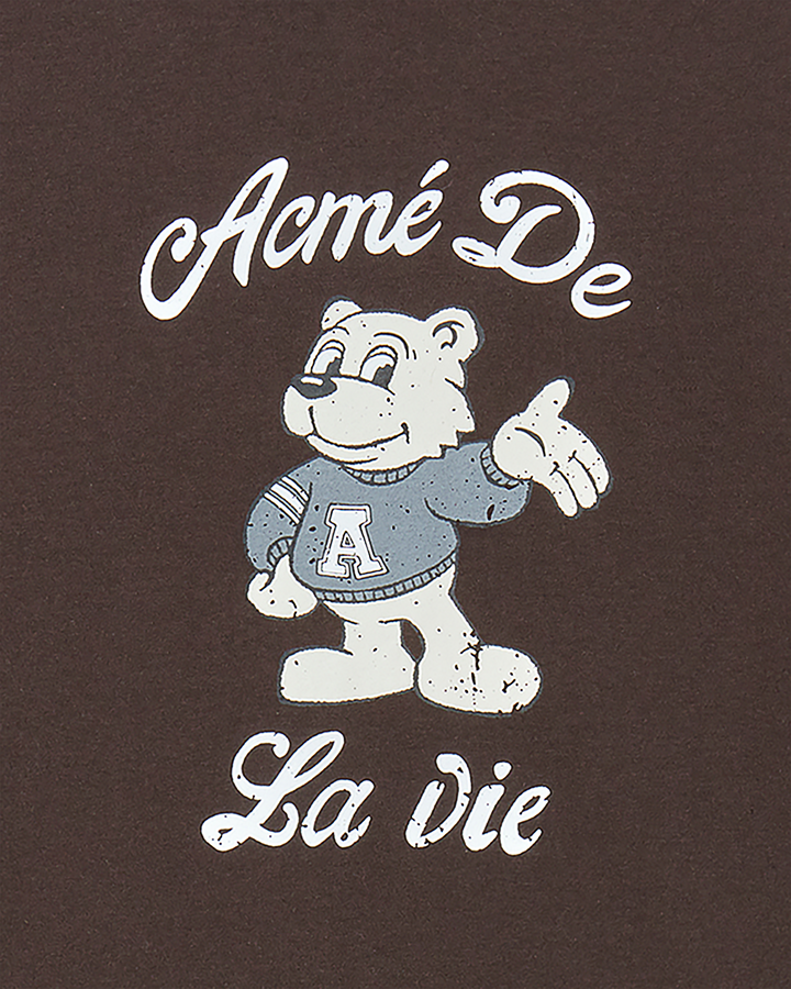 AC BEAR WELCOME SHORT SLEEVE T-SHIRT DARK BROWN