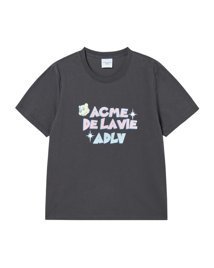 WOMAN AC BEAR CANDY SHORT SLEEVE T-SHIRT CHARCOAL