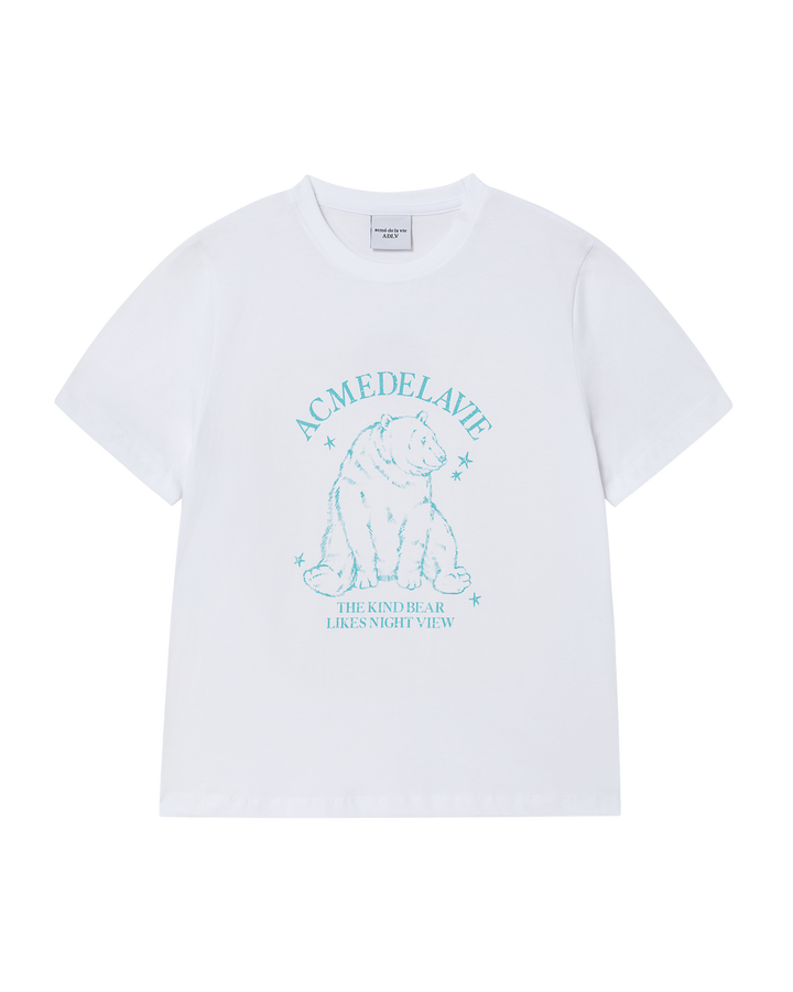 WOMAN POLAR BEAR SHORT SLEEVE T-SHIRT WHITE