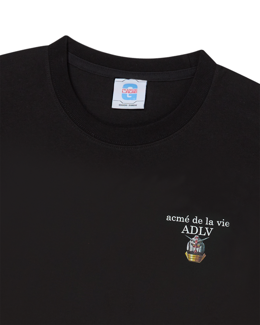 MOBILE SUIT GUNDAM BASIC LOGO SHORT SLEEVE T-SHIRT BLACK