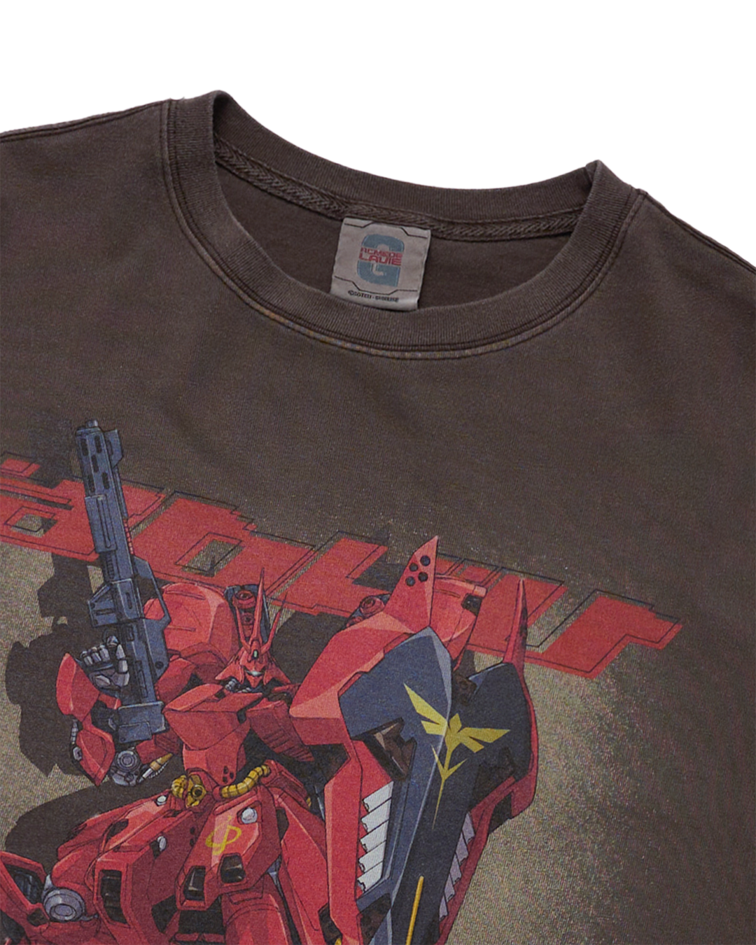 MOBILE SUIT GUNDAM CHAR'S COUNTERATTACK WASHING SHORT SLEEVE T-SHIRT COCOA