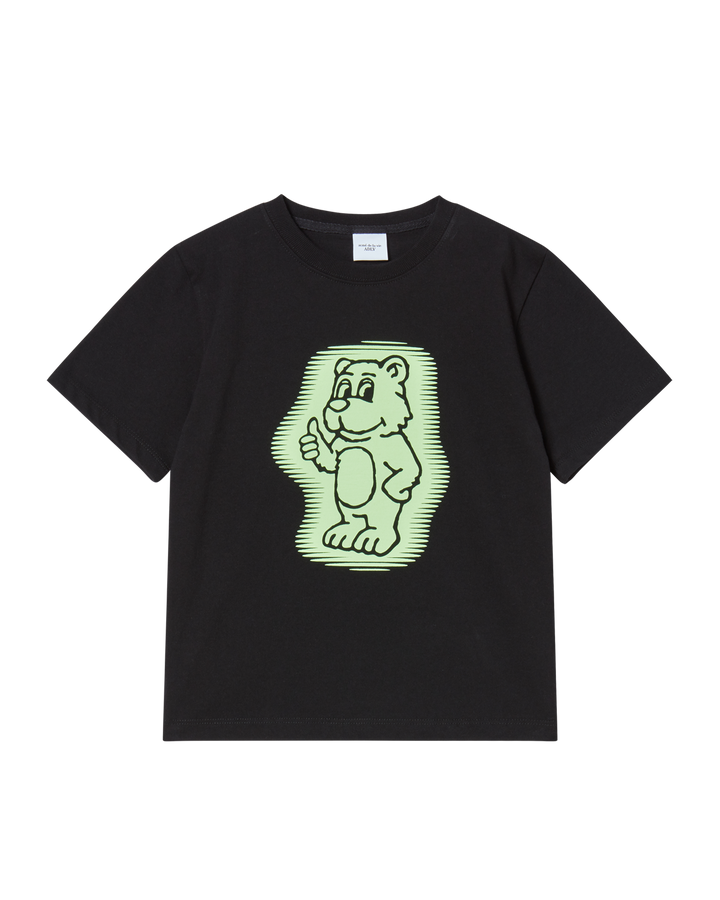 KIDS AC BEAR NEON SHORT SLEEVE T-SHIRT BLACK