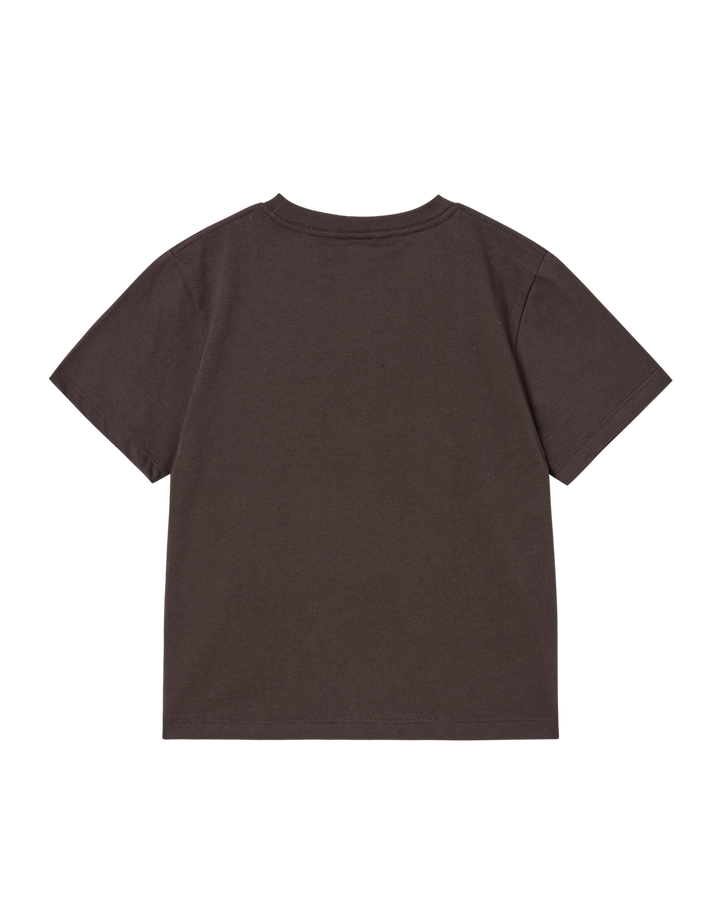 KIDS AC BEAR NEON SHORT SLEEVE T-SHIRT DARK BROWN