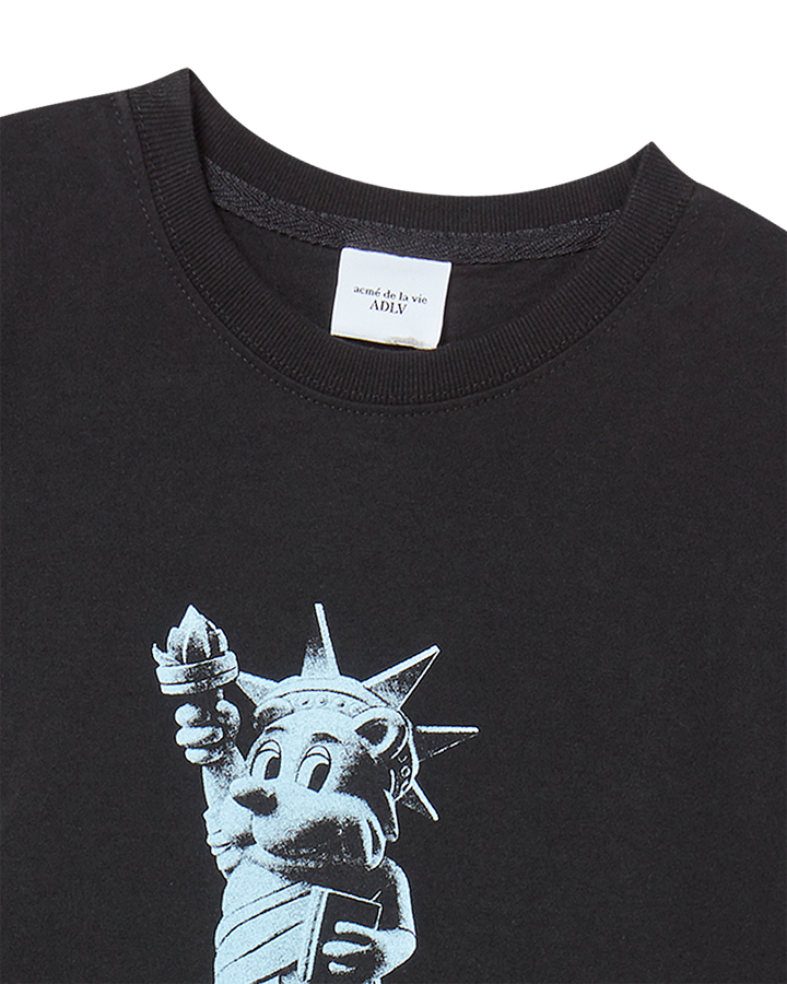 KIDS AC BEAR STATUE OF LIBERTY SHORT SLEEVE T-SHIRT BLACK