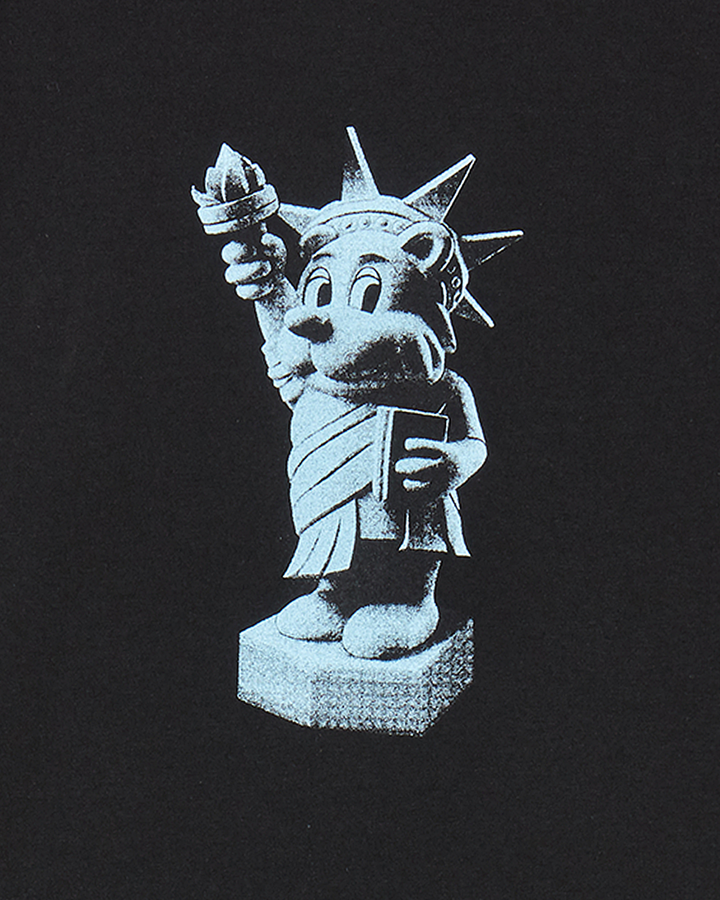 KIDS AC BEAR STATUE OF LIBERTY SHORT SLEEVE T-SHIRT BLACK