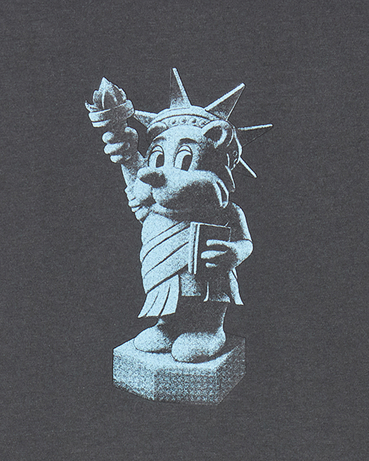 KIDS AC BEAR STATUE OF LIBERTY SHORT SLEEVE T-SHIRT CHARCOAL
