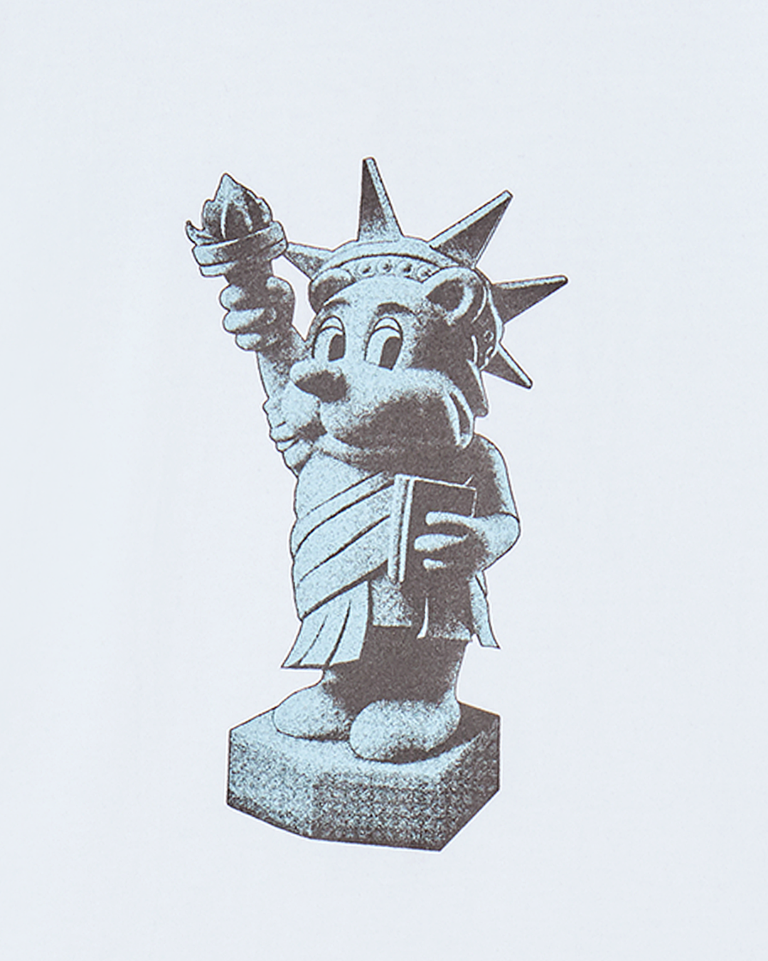 KIDS AC BEAR STATUE OF LIBERTY SHORT SLEEVE T-SHIRT WHITE