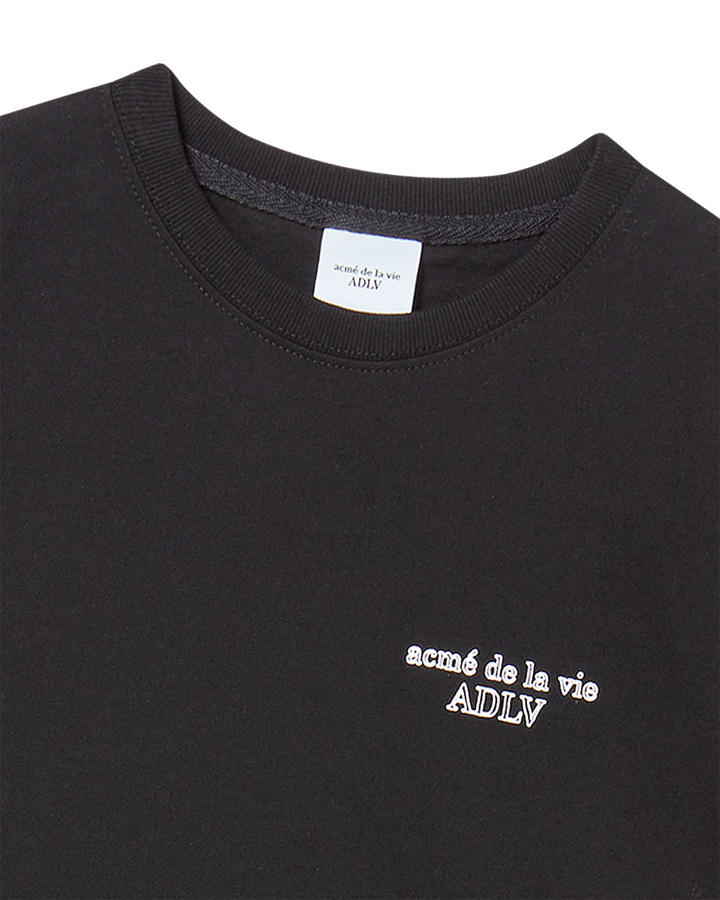 KIDS BORDER LINE BASIC LOGO SHORT SLEEVE T-SHIRT BLACK