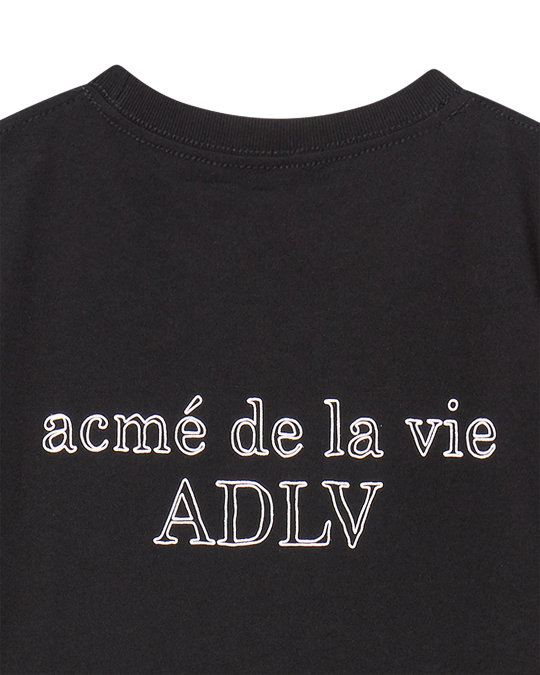 KIDS BORDER LINE BASIC LOGO SHORT SLEEVE T-SHIRT BLACK