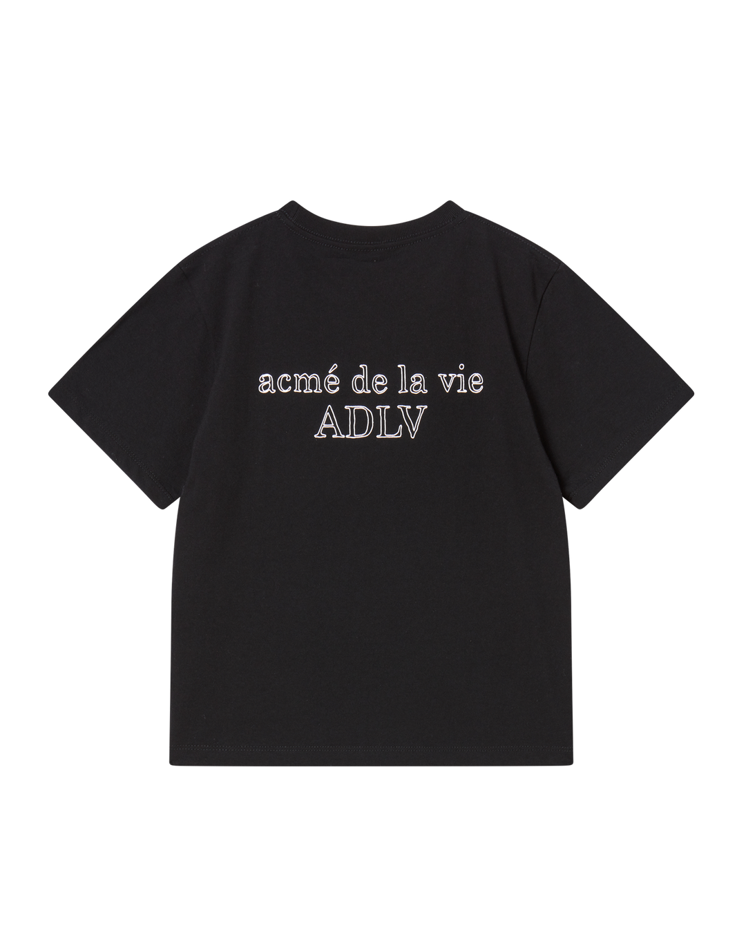 KIDS BORDER LINE BASIC LOGO SHORT SLEEVE T-SHIRT BLACK