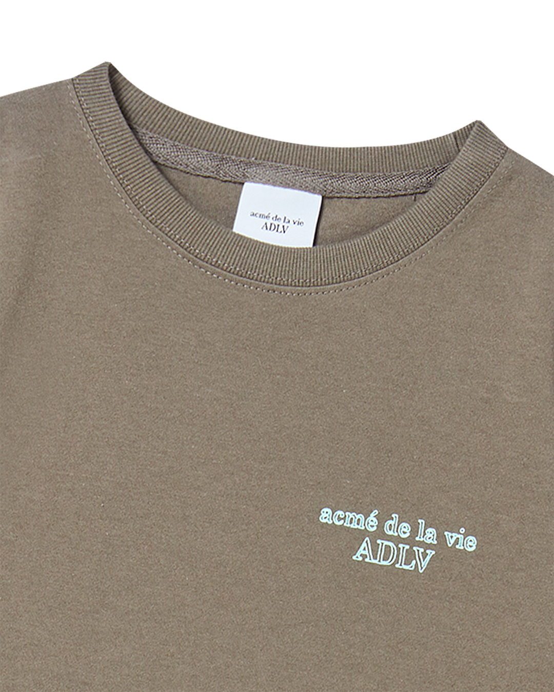 KIDS BORDER LINE BASIC LOGO SHORT SLEEVE T-SHIRT COCOA