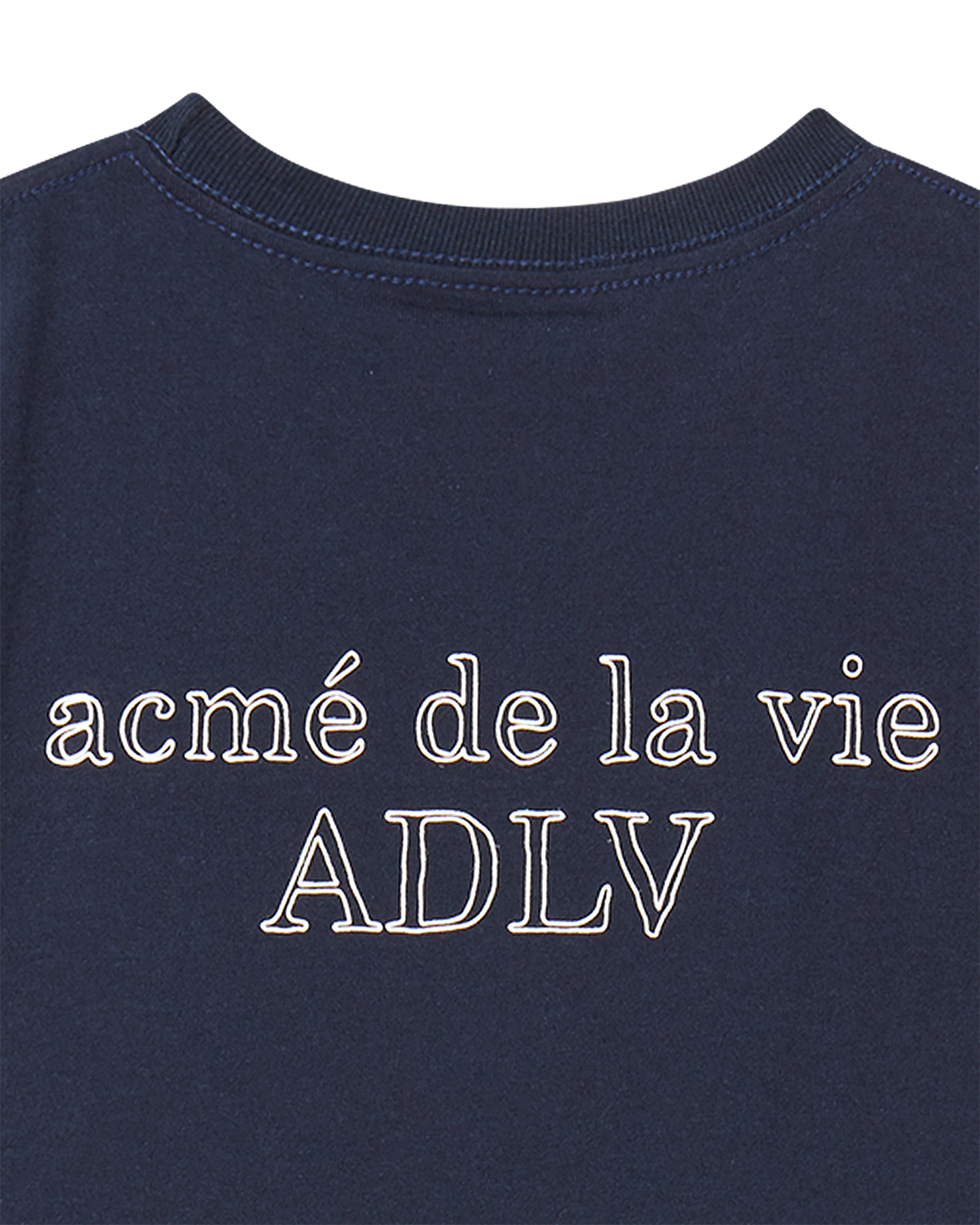 KIDS BORDER LINE BASIC LOGO SHORT SLEEVE T-SHIRT DARK NAVY