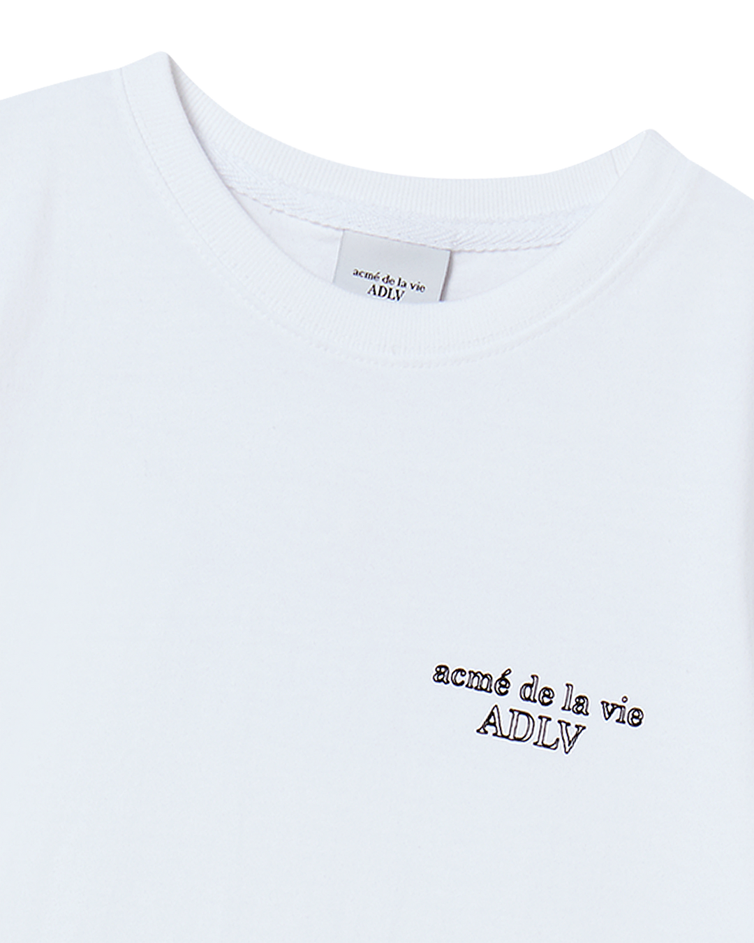 KIDS BORDER LINE BASIC LOGO SHORT SLEEVE T-SHIRT WHITE
