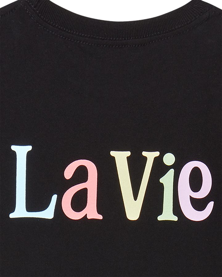 KIDS COLOR LOGO SHORT SLEEVE T-SHIRT BLACK