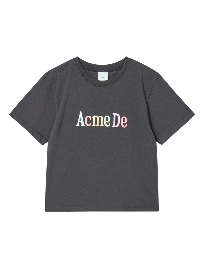 KIDS COLOR LOGO SHORT SLEEVE T-SHIRT CHARCOAL