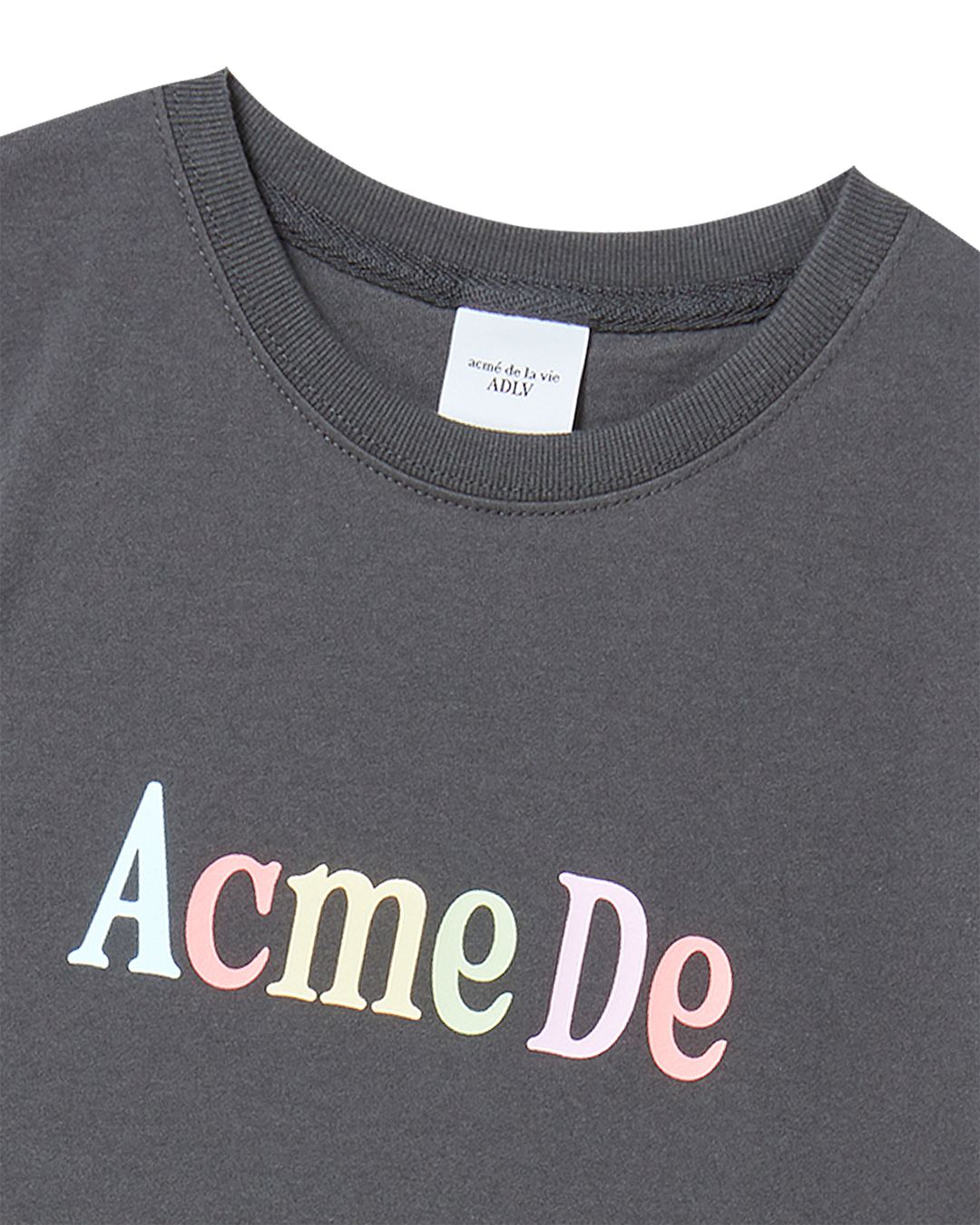 KIDS COLOR LOGO SHORT SLEEVE T-SHIRT CHARCOAL