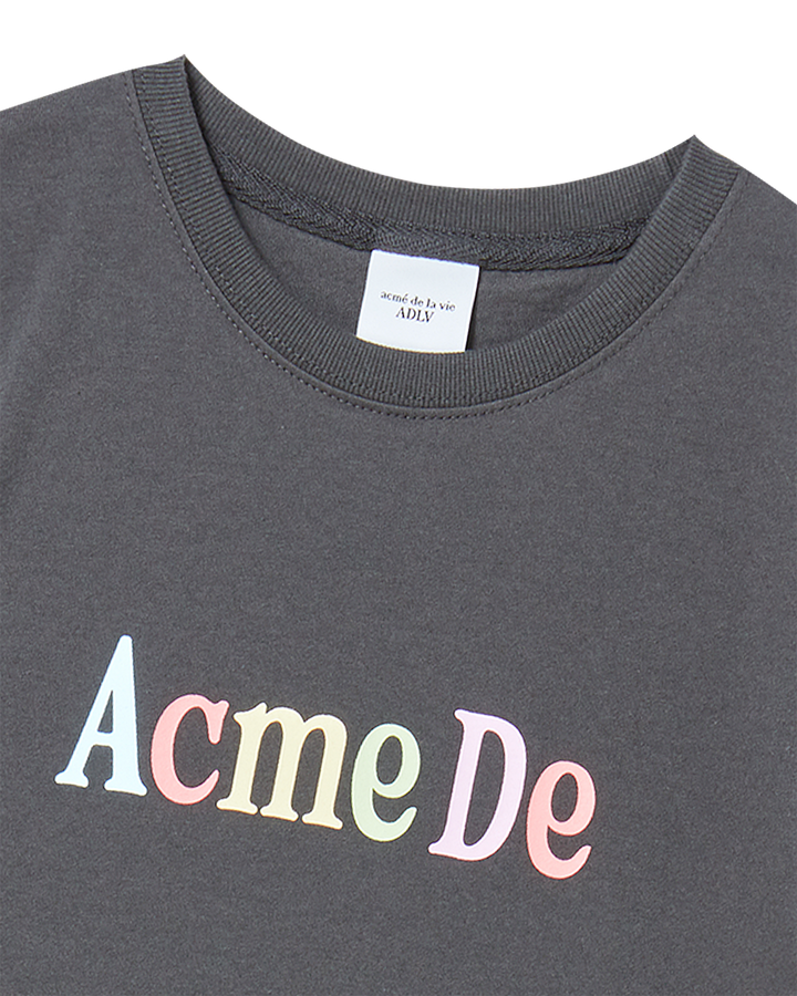 KIDS COLOR LOGO SHORT SLEEVE T-SHIRT CHARCOAL