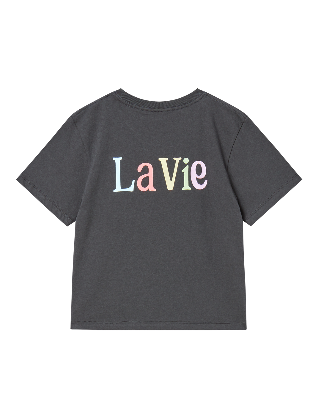 KIDS COLOR LOGO SHORT SLEEVE T-SHIRT CHARCOAL