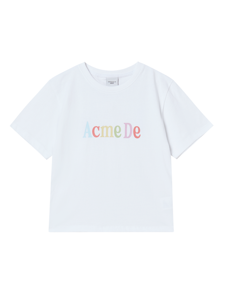KIDS COLOR LOGO SHORT SLEEVE T-SHIRT WHITE