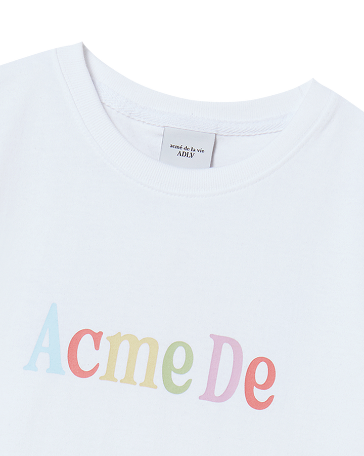 KIDS COLOR LOGO SHORT SLEEVE T-SHIRT WHITE