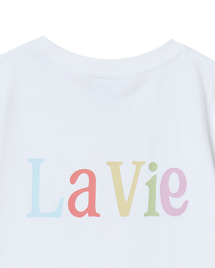 KIDS COLOR LOGO SHORT SLEEVE T-SHIRT WHITE