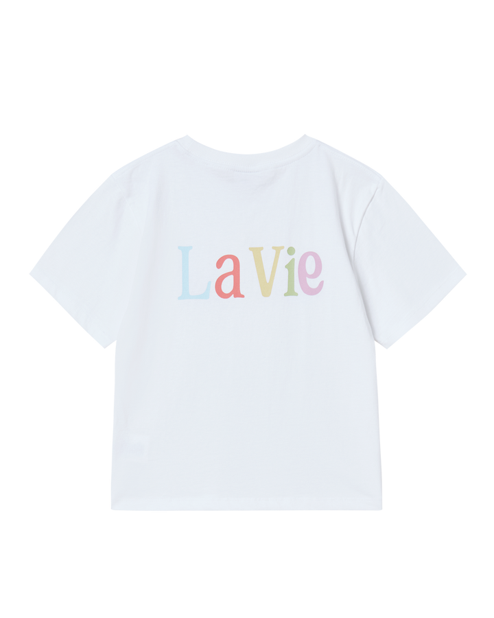 KIDS COLOR LOGO SHORT SLEEVE T-SHIRT WHITE