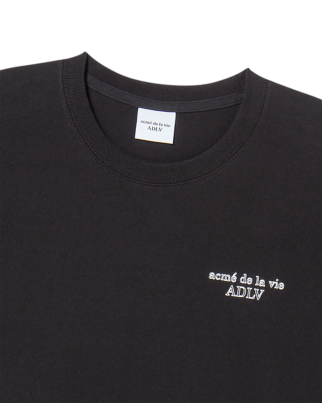 BORDER LINE BASIC LOGO SHORT SLEEVE T-SHIRT BLACK