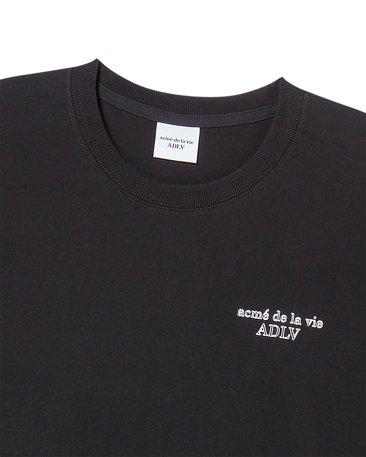 BORDER LINE BASIC LOGO SHORT SLEEVE T-SHIRT BLACK