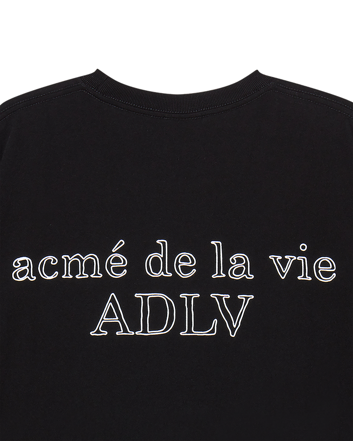 BORDER LINE BASIC LOGO SHORT SLEEVE T-SHIRT BLACK