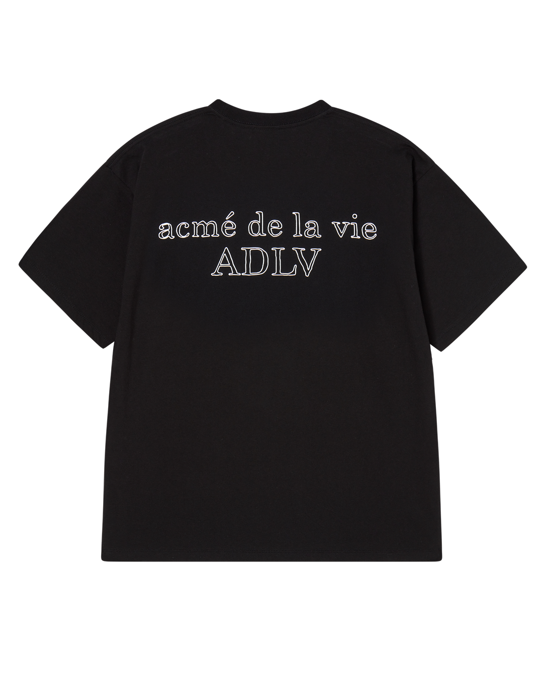 BORDER LINE BASIC LOGO SHORT SLEEVE T-SHIRT BLACK