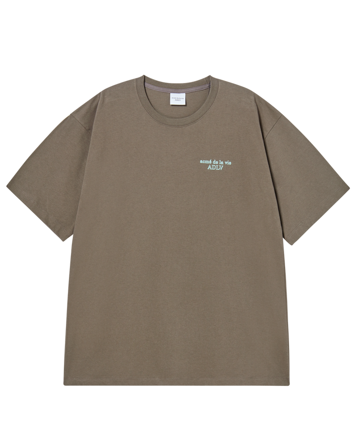 BORDER LINE BASIC LOGO SHORT SLEEVE T-SHIRT COCOA