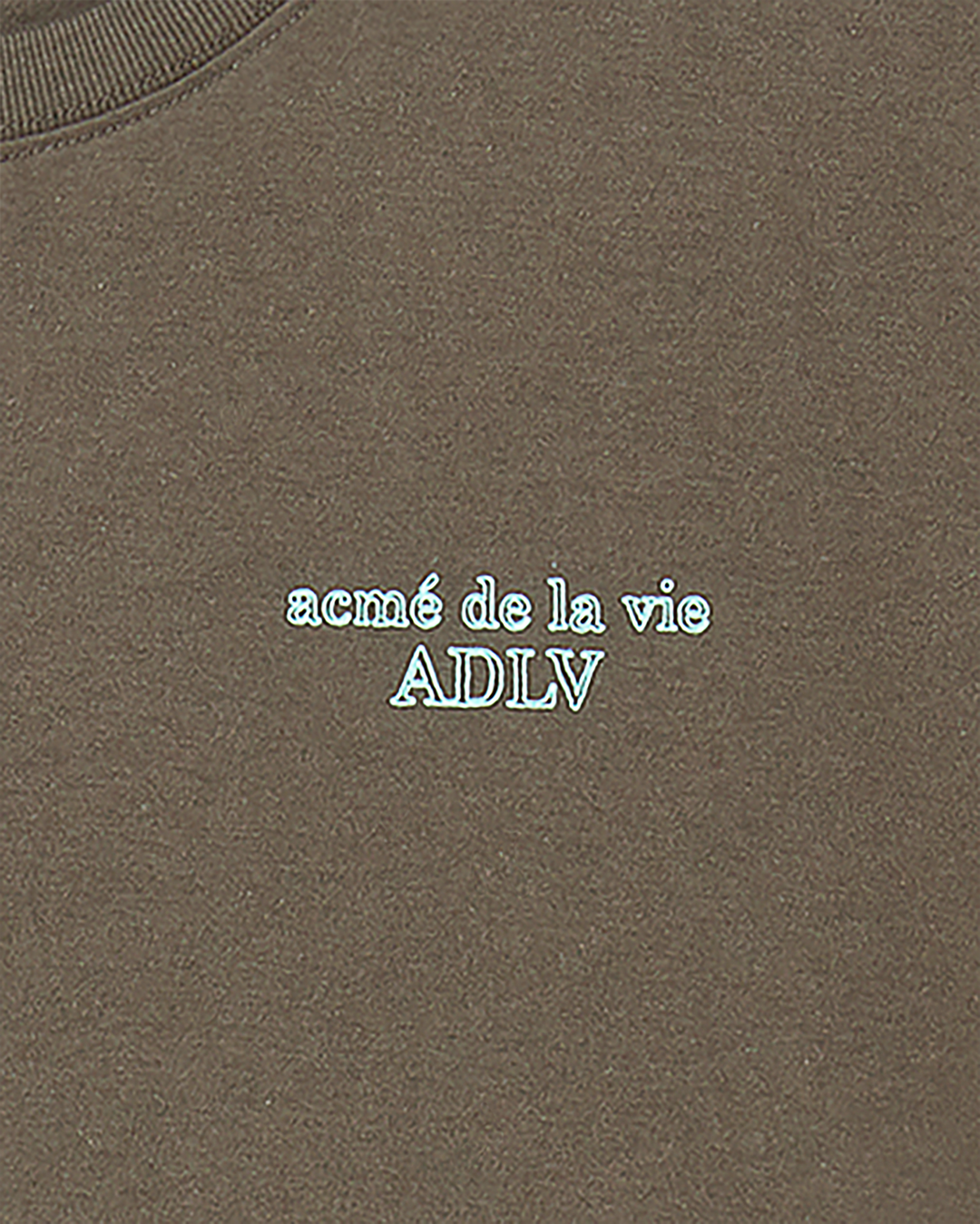 BORDER LINE BASIC LOGO SHORT SLEEVE T-SHIRT COCOA