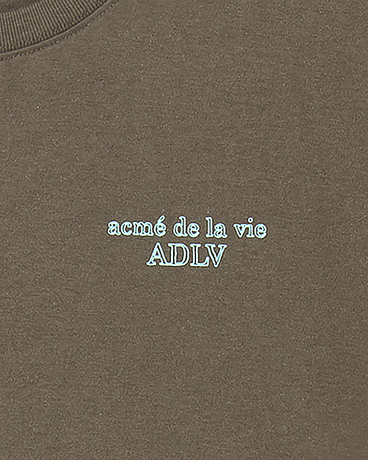 BORDER LINE BASIC LOGO SHORT SLEEVE T-SHIRT COCOA
