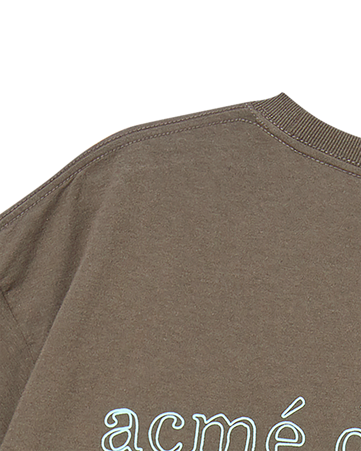 BORDER LINE BASIC LOGO SHORT SLEEVE T-SHIRT COCOA